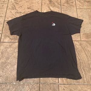 Riot Society embroidered skull and rose shirt